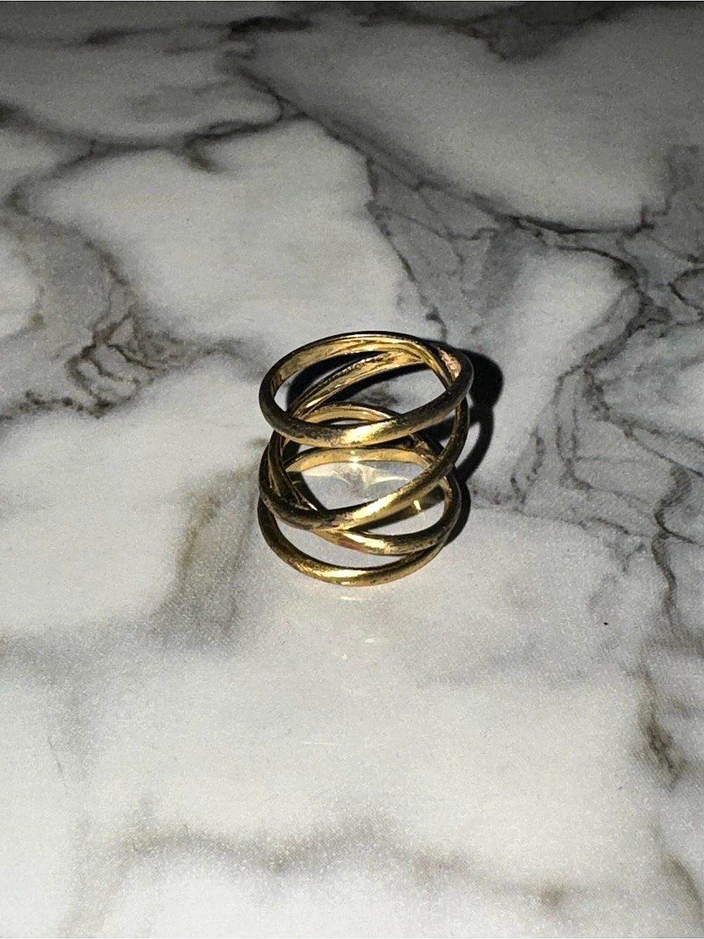 Gold-Tone Ring Stack